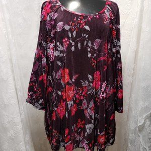 Textured Floral Tunic